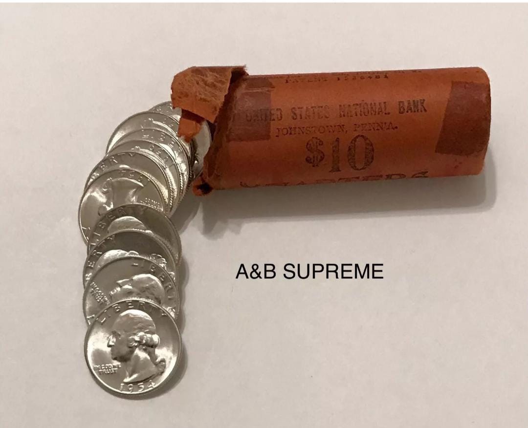 1) 1932-1964 Washington Quarter From OBW Roll Estate Hoard Choice-Gem Bu Uncirculated 90% Silver