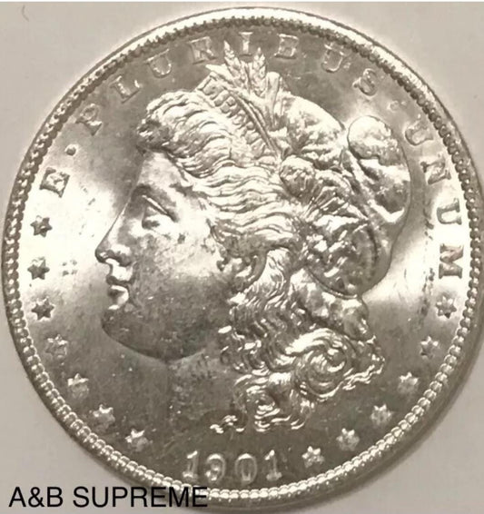 1901 O Morgan Dollar From OBW Estate Roll Choice-Gem Bu Uncirculated 90% Silver