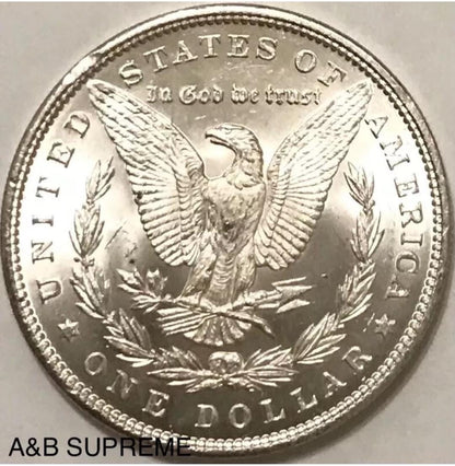 1890 Morgan Dollar From OBW Estate Roll Choice-Gem Bu Uncirculated 90% Silver