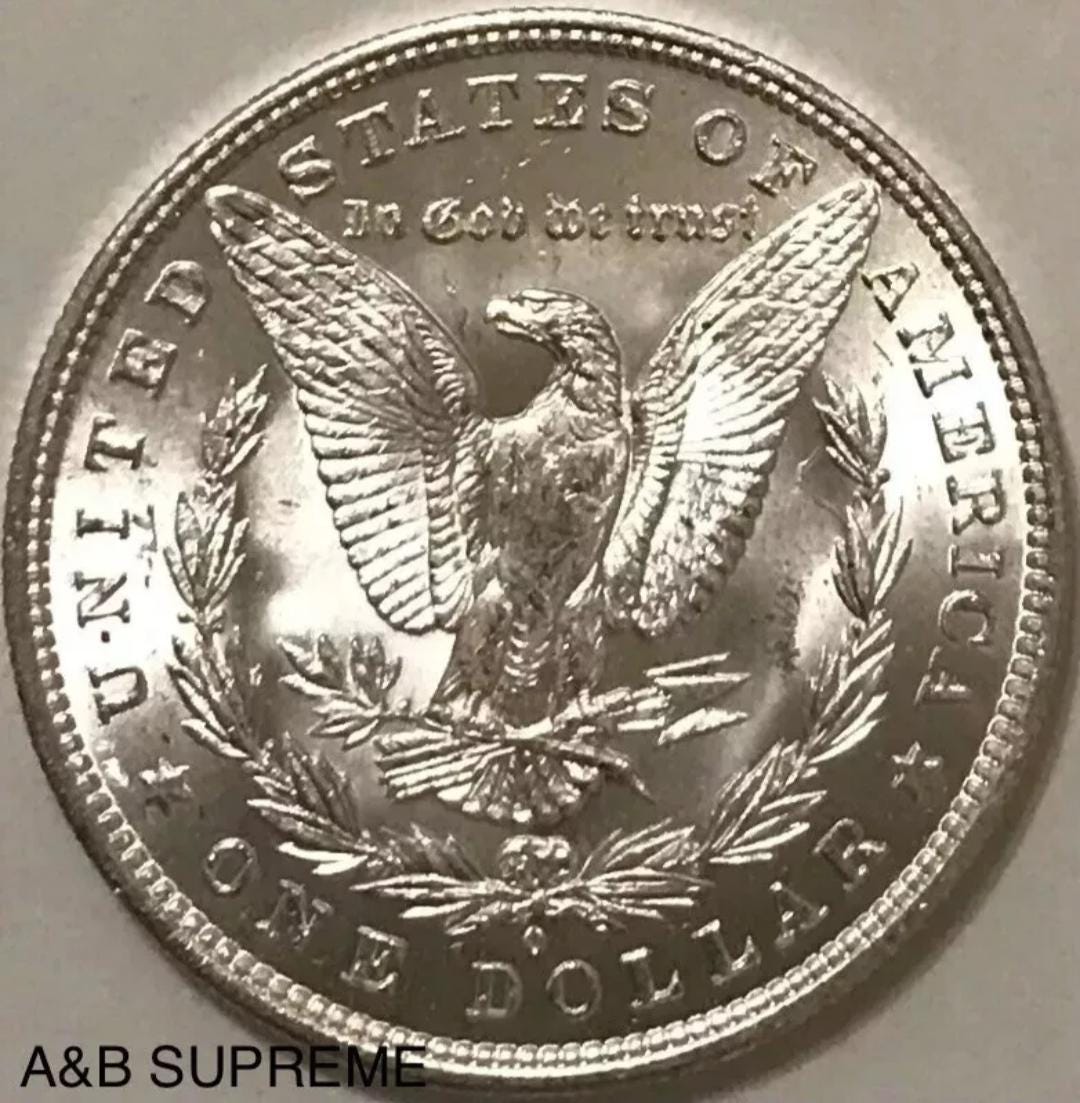 Morgan Dollar O GEM Bu New Orleans MINT From 1878-1904 OBW Estate Roll 90% Silver