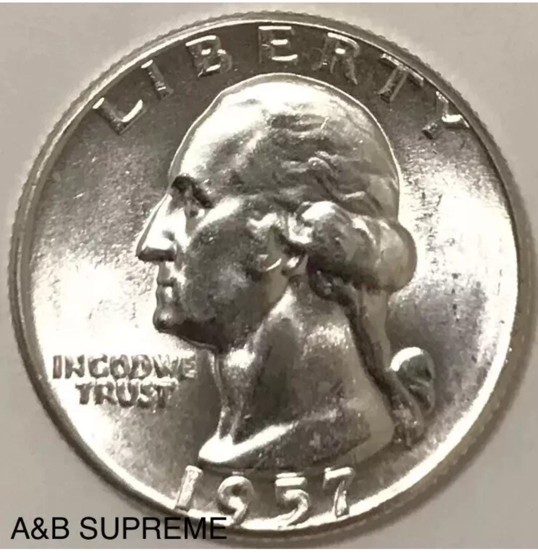 1) 1932-1964 Washington Quarter From OBW Roll Estate Hoard Choice-Gem Bu Uncirculated 90% Silver