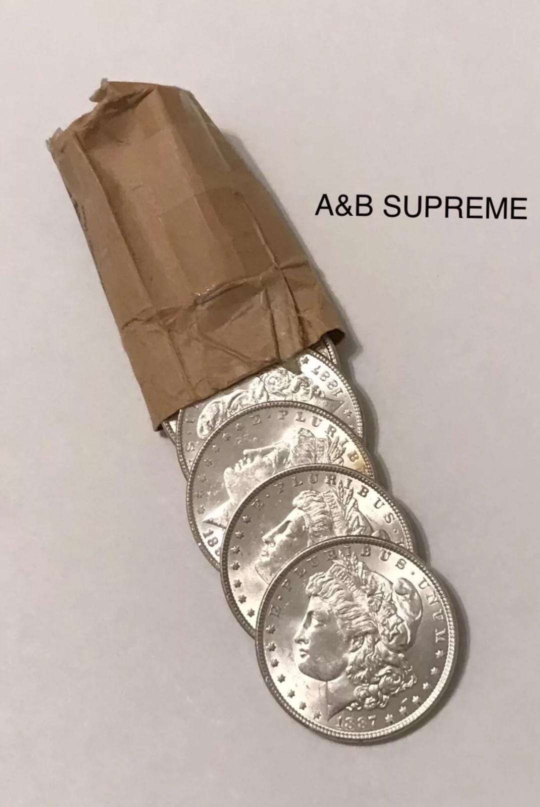 1) Morgan Dollar Au-Bu Uncirculated 1878-1904 From OBW Estate Roll 90% Silver