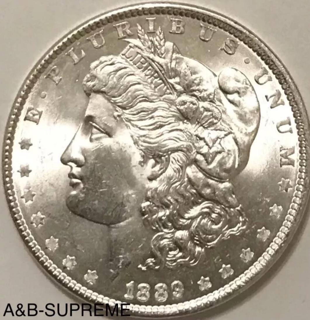 1) Morgan Dollar Au-Bu Uncirculated 1878-1904 From OBW Estate Roll 90% Silver