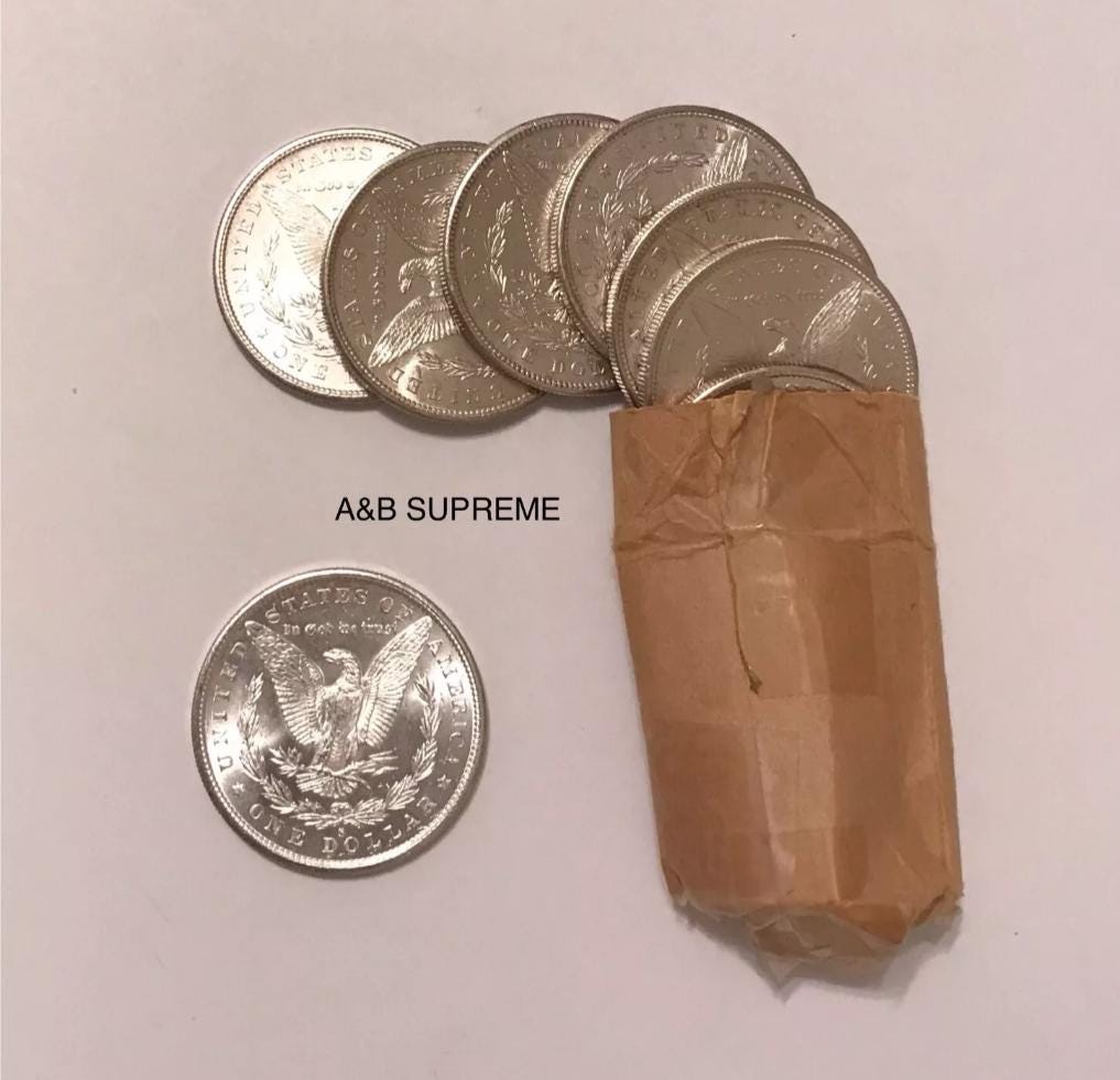 Morgan Dollar S GEM Bu San Francisco MINT From 1878-1904 OBW Estate Roll 90% Silver