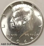 1) 1965-1969 Kennedy Half Dollar From OBW Roll Choice-Gem Bu Unc. 40% Silver