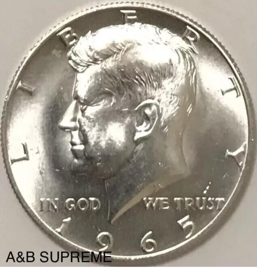 1) 1965-1969 Kennedy Half Dollar From OBW Roll Choice-Gem Bu Unc. 40% Silver