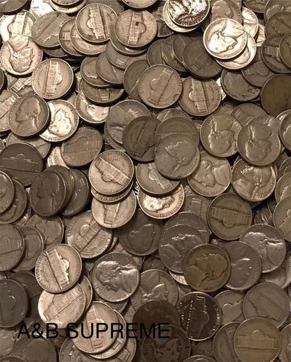 Huge Collection Of 100 Fine-Extra Fine Cond. Jefferson Nickels 1938-1959 Lot